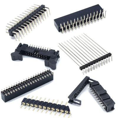 1.27mm 2,54mm Pin Header Kobieta Konektor Złoty Kontakt