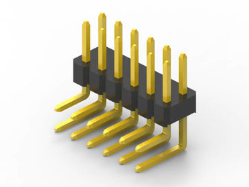 Miedzi 2,00 mm Pcb Header Pins Podwójny rząd, przez dziurę 14 Pin Header Connector