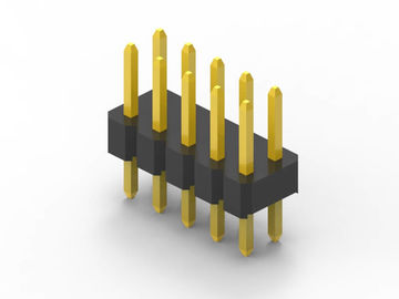 DIP Samiecki łącznik nagłówka szpilki 2mm Pitch Dual Row Brass Contact Material