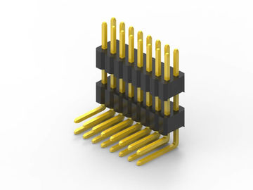 Wysokotemperaturowy łącznik nagłówkowy PCB LCP pod kątem prawym Narysowany prąd 1.0AMP