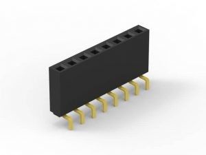 Przez dziurę 40 szpilki kobiecy nagłówek PCB, pojedynczy rząd kobiecy nagłówek trwały