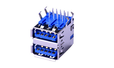 Wysokiej prędkości daty Wire Input Output Connectors Dwuwarstwowy DIP Typ Błękitny Plastic