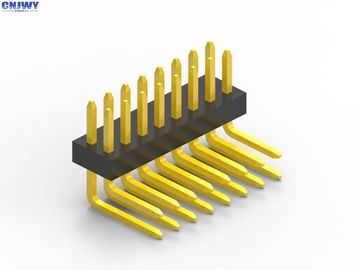 Połączenie nagłówka PCB z męskim szpilkiem 1,0 mm Pitch PA6T Czarny plastikowy kąt prosty