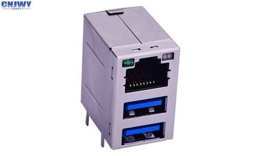 10P8C Rj45 Konektor kobiecy do kobiecego, trwały konektor Ethernet kobiecego