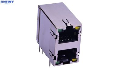 Wysoki standard Rj45 łącz sieciowy podwójna warstwa z lampą LED