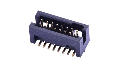 1.27 mm PCB 14 Pin Box Header Connector Surface Mount Nylon 6T Czarny