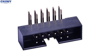 Pod kątem prawym łącznik nagłówka pudełka 2 * 6 Pin PA6T Wysokość 4,8 mm Narysowany prąd 2.0AMP