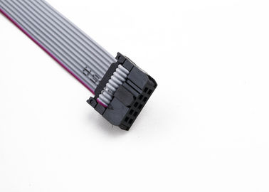 Niestandardowy 10 szpilkowy płaski kabel wstążkowy, 2,54 mm 10 Way Idc zestaw kabla wstążkowego