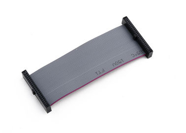 Szary 2 * 07 Ways Flat Ribbon Cable Assembly Z 1,27 mm prostokątnym złączem