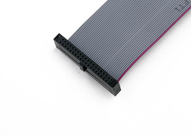 Szary 2 * 07 Ways Flat Ribbon Cable Assembly Z 1,27 mm prostokątnym złączem