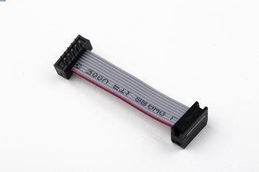 Czarny kabel IDC z wtyczką DIP, dostosowany elektroniczny kabel wstążkowy