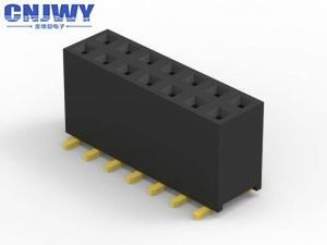 prostokąta SMT PCB Header Connector Surface Mount PA6T Materiał Czarny
