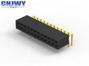 Kobieta złącza nagłówka PCB Złoty Flash PBT Materiał Oporność izolacyjna