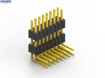 Wysokotemperaturowy łącznik nagłówkowy PCB LCP pod kątem prawym Narysowany prąd 1.0AMP