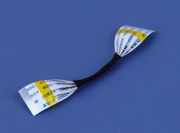 Tarcza 0,5 mm Pitch FFC Kabel wstążkowy 50 Dróg Podzielenie 5 rzędów Wytrzymać napięcie 500V