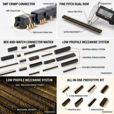 Breakaway Snap-Off Single Row Male Pin Header Strip Connector 2.54mm Pitch 40-Pin Customizable Length