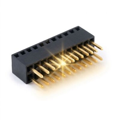 2.54mm obrabiany okrągły pin żeńskie złącze kołkowe 40 pin złoto nad niklem precyzyjnie obrobione