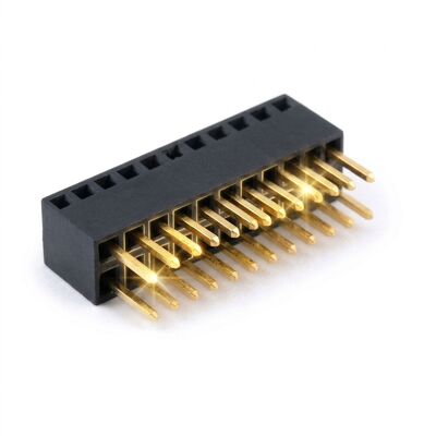 2.54mm obrabiany okrągły pin żeńskie złącze kołkowe 40 pin złoto nad niklem precyzyjnie obrobione