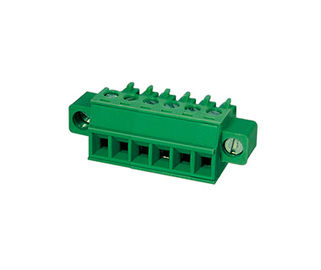 Włączalny złącze bloku końcowego CPT 3,81 mm Pitch 1*10P Green PA66 SN Plated 30-16AWG