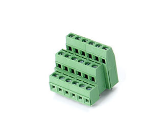 Złącze bloku końcowego PCB w stylu UE CET1.5 Podłączone do 5,08 mm Pitch 1 * 06P Zielony