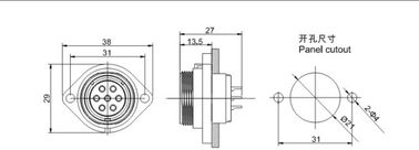 IP68 wodoodporny łącznik z wtyczką kable spawalniczej GM2113 z paskiem 5 - 10 AWG