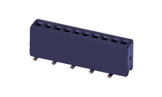 Czarny izolacyjny wysokość 4,3 mm SMT Kobieta łącznik PA6T