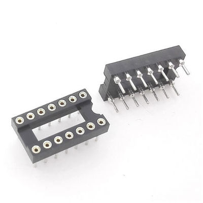 60VAC DIP SINGLE 2,54mm Pitch PBT Zintegrowany gniazdek IC