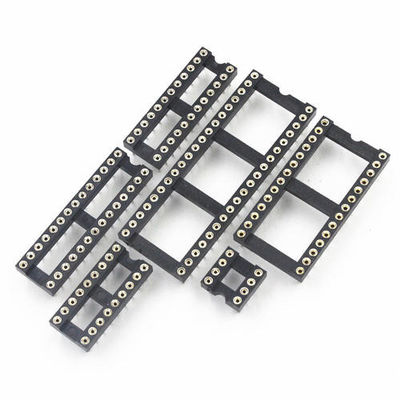 60VAC DIP SINGLE 2,54mm Pitch PBT Zintegrowany gniazdek IC