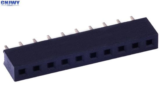 Pojedynczy rzęd 1.0AMP PA6T Kobieta Głowa łącznik PCB 2.0mm Pitch