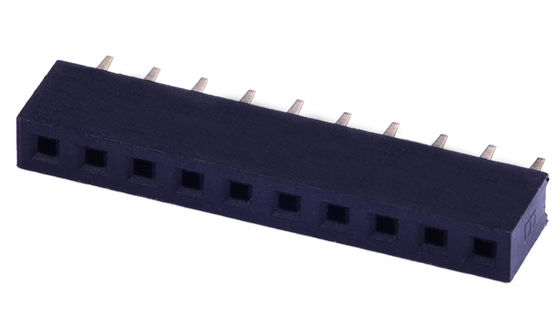 Pojedynczy rzęd 1.0AMP PA6T Kobieta Głowa łącznik PCB 2.0mm Pitch