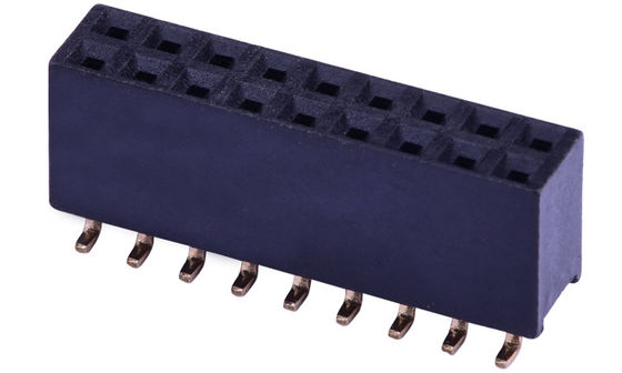 Cztery rzędy łącznik głowicy kobiecej 4x10 pinów łącznik PCB kontaktowy fosfor brązowy