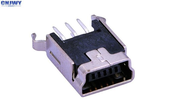 Telefon komórkowy Mini 180-stopniowy złącze USB, SMD Micro USB Male Connector