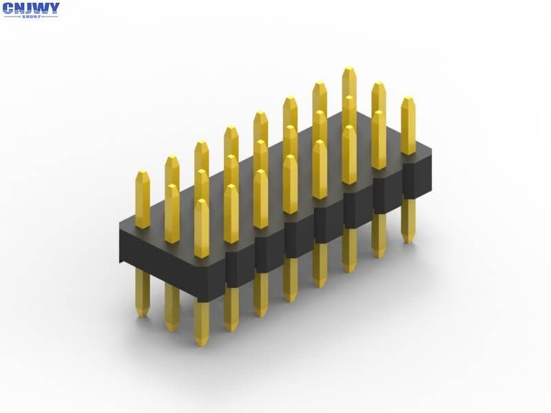Niestandardowy 2mm Pitch Pin Header 2 Pins do 80 Pins Single Row Male Pin Header