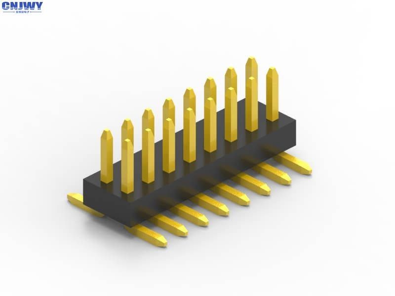 12 Pin Dual Row Male Pin Header Connector 1.0mm Pitch Length Personalizacja