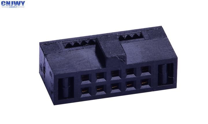 Złoty złącze kablowy Flash IDC 1,27 mm 2 * 6 Ways PBT Insulator Material