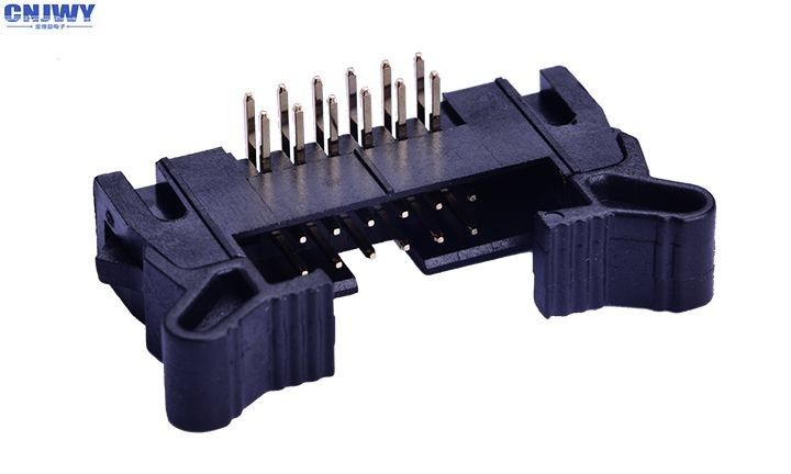 Prawy kąt 26 pinów PCB Wire To Board Connectors Ejector Header Czarny kolor