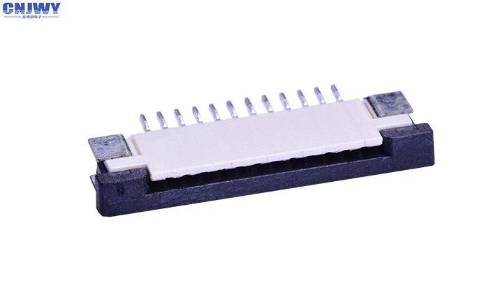 Horyzontalny złącze kablowy FPC 1 mm Wysokość pasma 2,46 mm Beżowa blacha