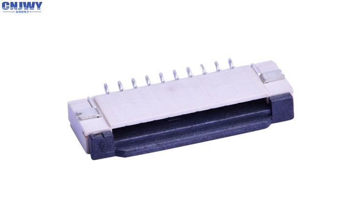 1.0 mm pozioma wysokość łącznika kabla FPC 2,17 mm z zamkiem napięciem nominalnym 50 V