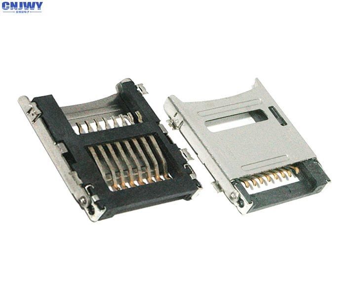 Złącze karty TF typu Flip Micro SD 1,8 mm Wysokość opór kontaktowy 100 MΩ Max