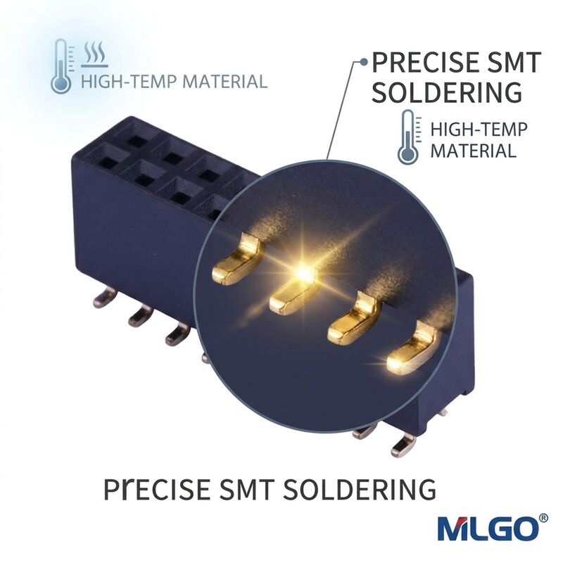 2.54mm obrabiany okrągły pin żeńskie złącze kołkowe 40 pin złoto nad niklem precyzyjnie obrobione
