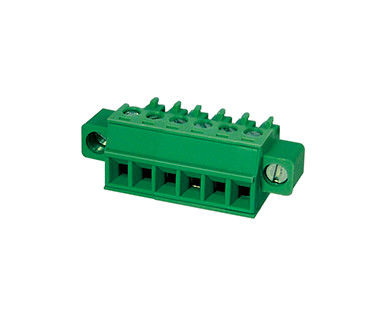 Włączalny złącze bloku końcowego CPT 3,81 mm Pitch 1*10P Green PA66 SN Plated 30-16AWG