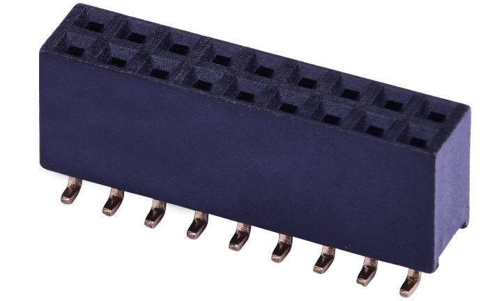 Cztery rzędy łącznik głowicy kobiecej 4x10 pinów łącznik PCB kontaktowy fosfor brązowy